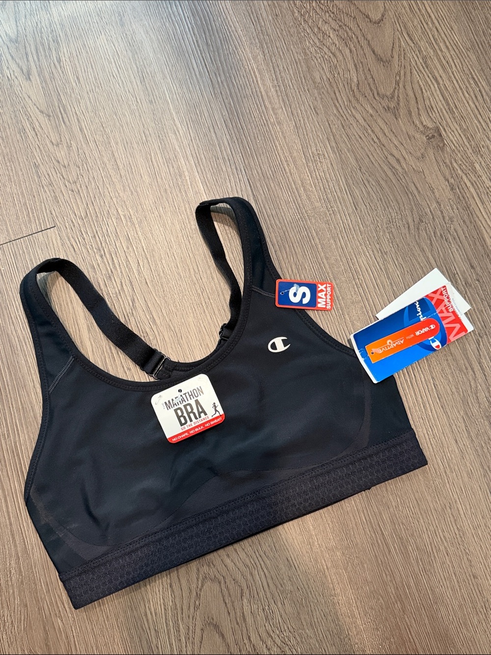 Champion Women's Black Marathon Sports Bra - Small